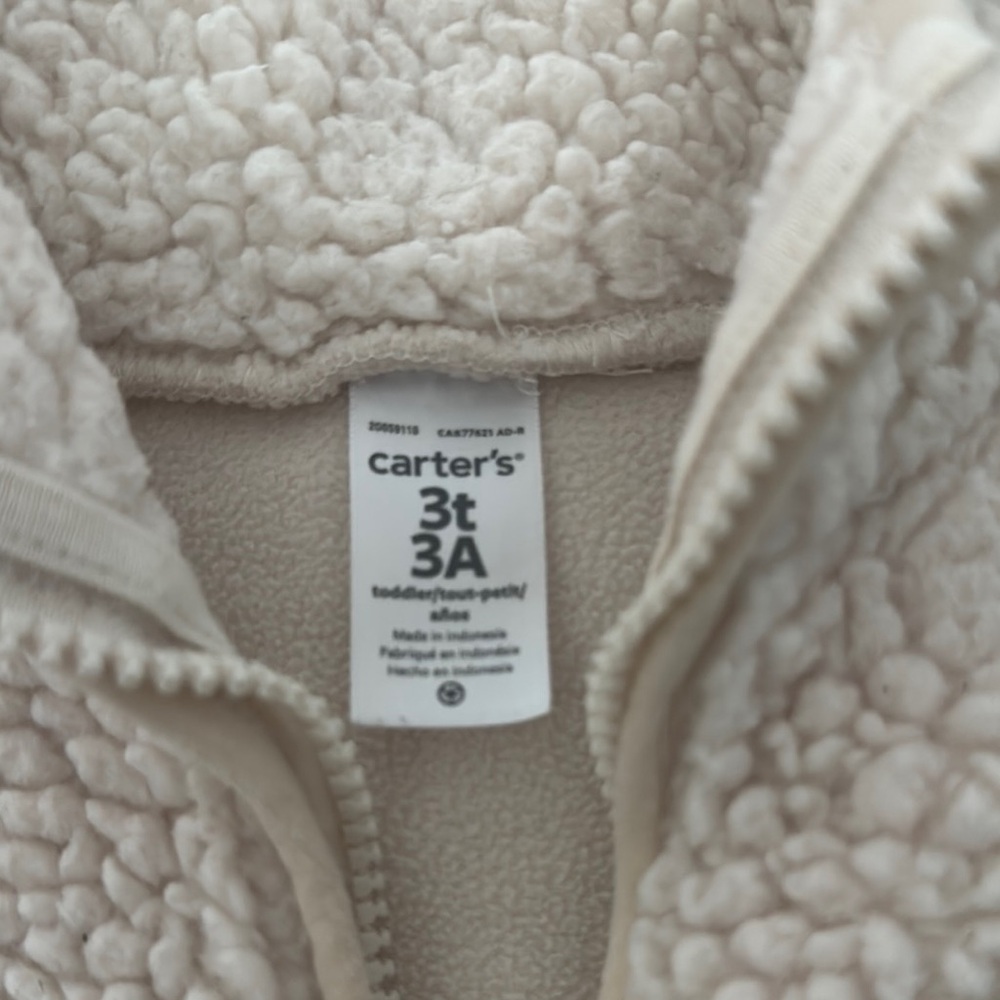 Carter's Cream Kids Sweater - Picture 2 of 3